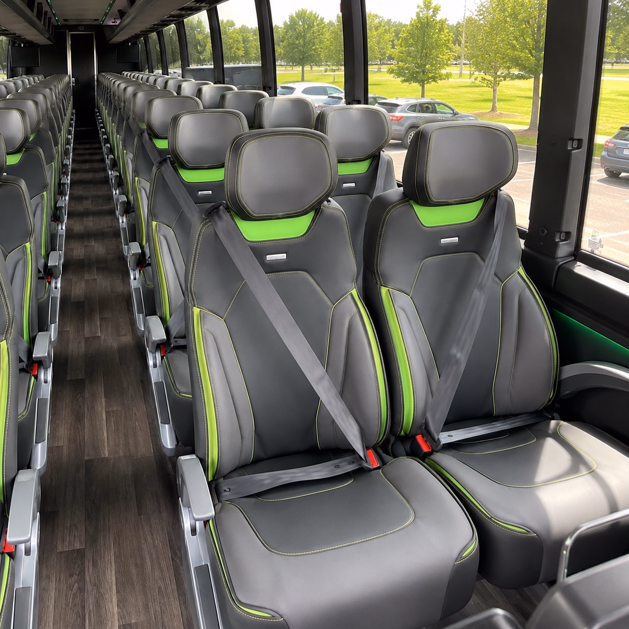 new haven religious group transportation onboard seating